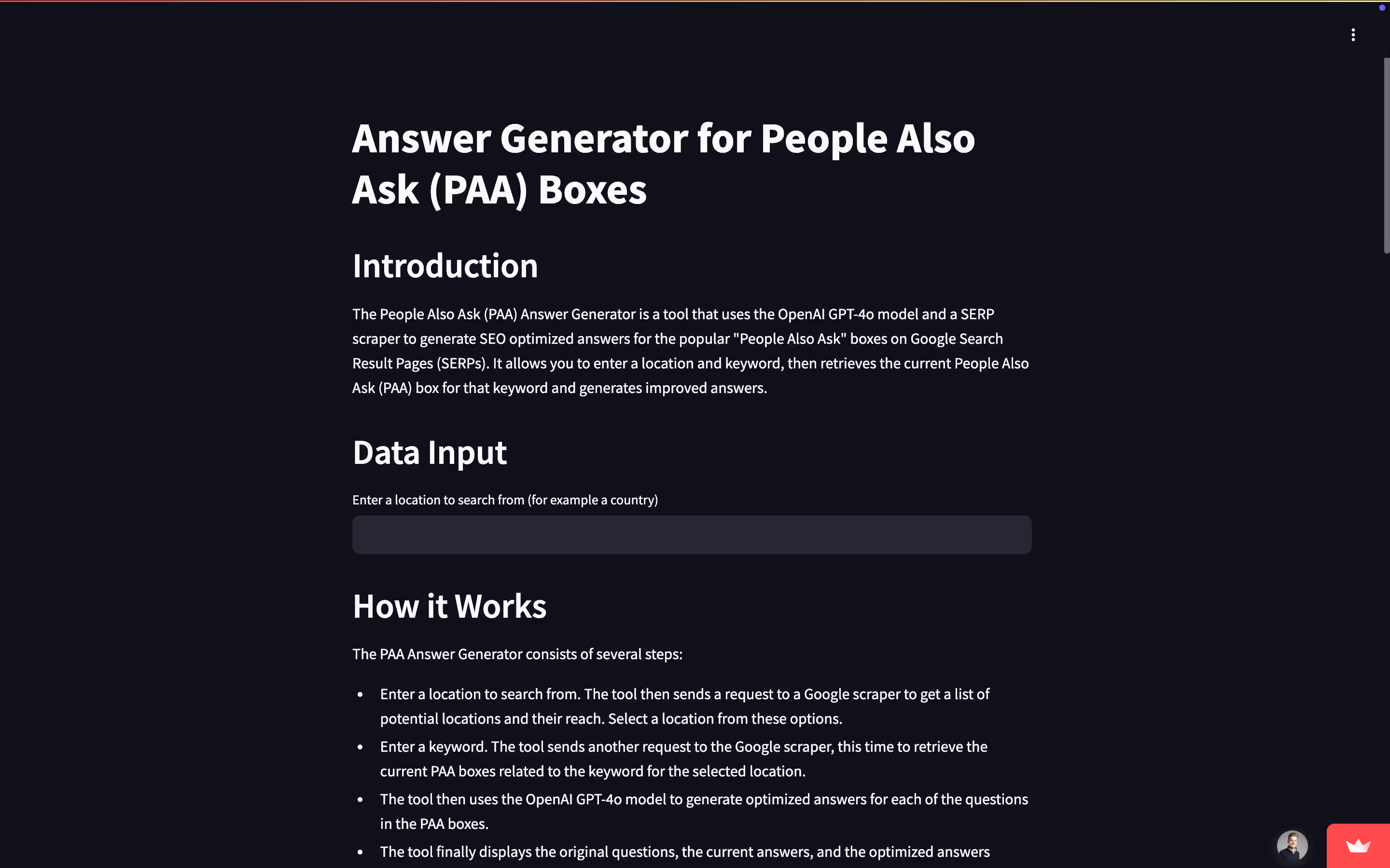 The People Also Ask (PAA) Answer Generator